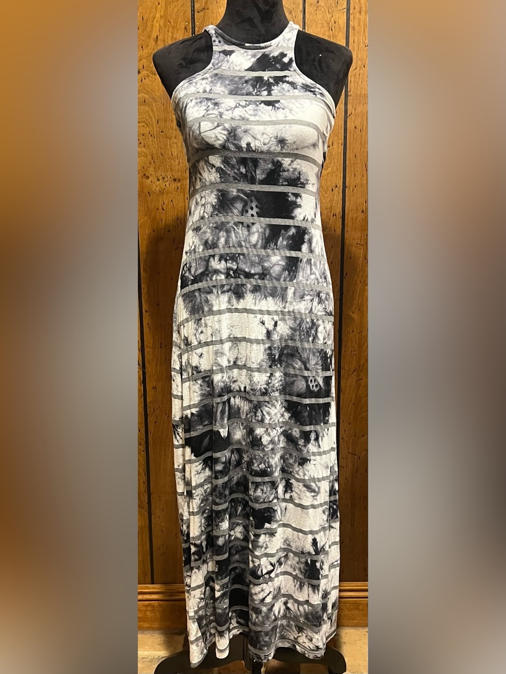 Rolla Coster size S Women's Black & White Patterned Maxi Dress
